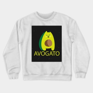 cat avogato Crewneck Sweatshirt